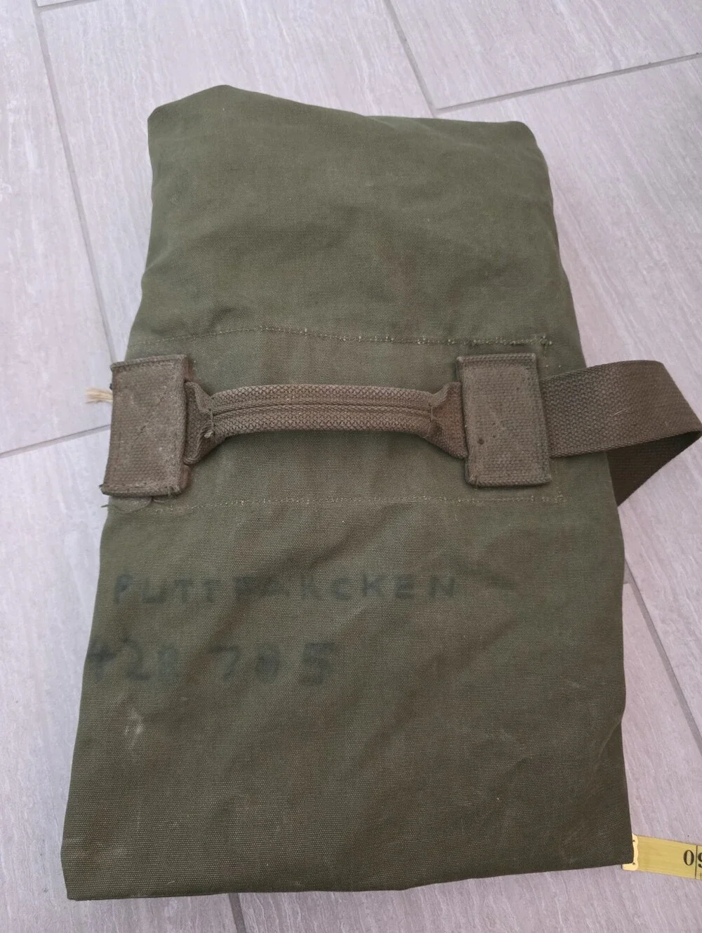 Vintage Authentic U.S. Army Canvas Duffel Bag - 1950s-60s Korean/Vietnam War Era